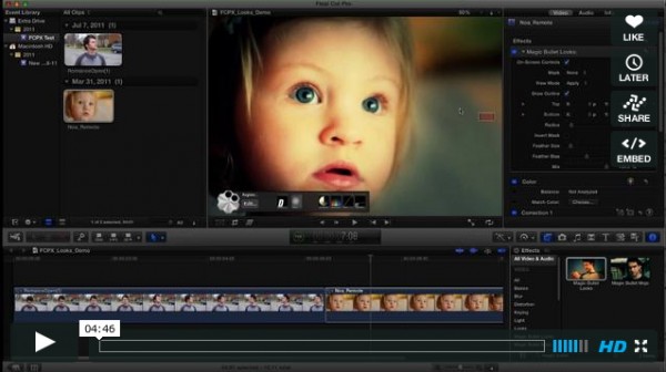 Magic Bullet Looks for Final Cut Pro X soon ready to be released … and some thoughts on FCPX