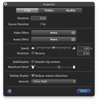 Rolling Shutter fix in iMovie ’11 The feature Final Cut Pro users have been waiting for?